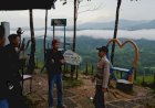 Kapolsek Cibeber Perintahkan Kanit Binmas Berikan Himbauan Waspada Para Wisatawan Negeri Diatas Awan