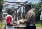 Program Jumat Berkah, Satlantas Polres Pekalongan Berbagi Pada Warga Kurang Mampu