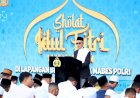 Wakapolri dan PJU Polri Salat Ied di Lapangan Bhayangkara
