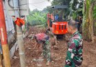 TMMD Ke-124 Depok Percepat Pembangunan Drainase dan RTLH Setelah Menyelesaikan Pengecoran Jalan