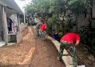 Betonisasi Jalan, Penataan Drainase dan RTLH di TMMD Ke-124 Kodim 0508/Depok Dukung Kemajuan Wilayah