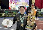 Personel Polres Lamongan, Bripda Sholeh Maulana, Raih Medali Emas di Pencak Silat Pangdivif 2 Cup 2025