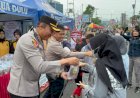 Polres Boyolali Gelar Pelayanan Kepolisian dan Baksos di CFD Dalam Rangka Hari Bhayangkara Ke - 79
