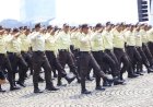 Satpam dan Potmas Ikut Ambil Bagian dalam Devile Hari Bhayangkara ke-79 di Monas