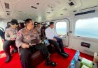 Kapolri Pantau Titik Api Via Udara, Cek Kesiapan Penanganan Karhutla di Riau