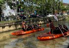 Lomba Dayung HUT Polwan Warnai Perayaan Kemerdekaan RI di Polrestro Bekasi Kota