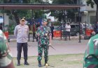 Dandim dan Kapolres Metro Depok Cek Pasukan BKO dari Rindam III Siliwangi