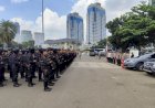 Brimob Polda Metro Jaya Amankan Aksi Bela Palestina di Sekitar Kedubes AS