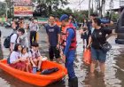 Antisipasi Banjir, Ditpolairud Polda Metro Jaya Patroli SAR di Pluit