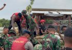 Brimob Polda Metro Jaya Gerak Cepat Perbaiki Tanggul Jebol Muara Gembong