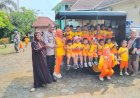 Disambut Hangat, Anak-anak PAUD Ceria Antusias Kunjungi Polsek Doro