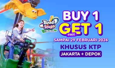Promo Trans Studio Cibubur di Akhir Bulan Bagi Pengunjung, Buy 1 Get 1