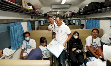 PLN Berangkatkan 1.000 Pemudik Kereta Api