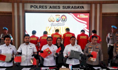 Polrestabes Surabaya Tangkap Bandar Slot Royal Dream
