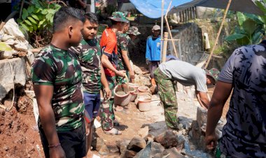 Pekerjaan Fisik TMMD Ke-121 Kodim 0508/Depok Selesaikan Turap