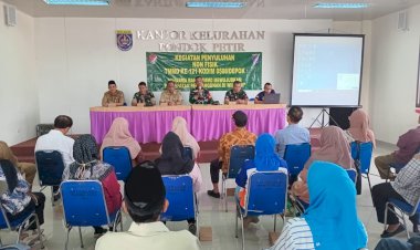 TMMD KE-121 Kodim 0508/Depok Kegiatan Non Fisik Sampaikan Cara Budidaya Ikan dan Cegah PKDRT