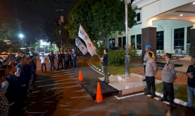AKBP Saufi Salamun Pimpin Apel Operasi Kejahatan Jalanan, Personel Siap Amankan Kabupaten Bekasi