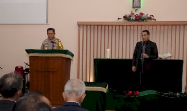 Minggu Kasih Polres Metro Jakarta Utara di Gereja HKBP Cilincing