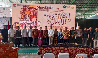 Hari Santri Nasional 2024, KPU Kota Jakbar dan Pondok Pesantren Alwashilah Gelar Nonton Bareng