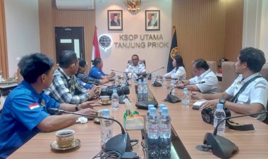 Bangun Sinergitas, PWI Pokja Wali Kota Jakarta Utara Audiensi Dengan KSOP Utama Tanjung Priok