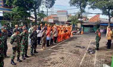 Danramil 08/JB Bersama Tiga Pilar, Karya Bhakti Dalam Rangka Hari Juang Kartika TNI AD ke-79