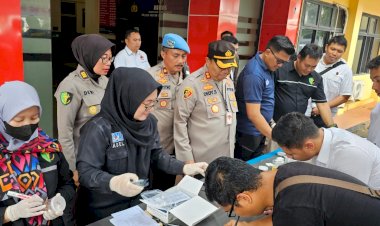Pemeriksaan Senpi dan Tes Urine Personil Polres Metro Jaksel: Komitmen Polri  Penegakan Disiplin
