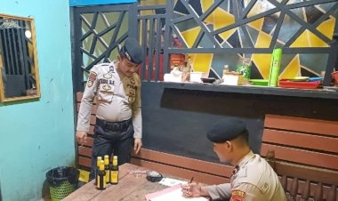 Puluhan Botol Miras Diamankan Sat Samapta Polres Pekalongan