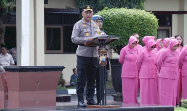 12 Perwira dan 38 Bintara Personil Polres Pekalongan Mendapatkan Kenaikan Pangkat