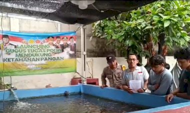 Dukung Ketahanan Pangan Nasional,  Bhabinkamtibmas Pendampingan Kepada Petani Ikan Pelabuhan Kali Baru