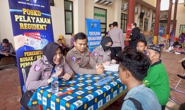 Ditlantas Polda Metro Jaya dan Polres Metro Jakpus Gelar Layanan Gratis Penerbitan SIM untuk Korban Kebakaran di Kebon Kosong