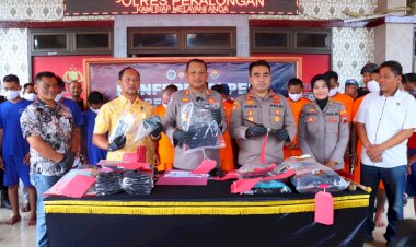 Polres Pekalongan Tangkap 21 Pelaku Kriminal dan Ungkap 14 Kasus