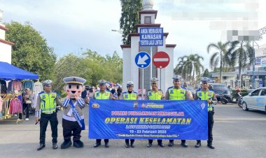 Satlantas Polres Pekalongan Menggelar Art Policing di CFD Alun-alun Kajen