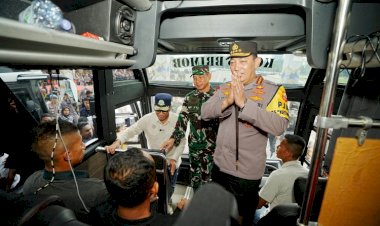 Kapolri Lepas Mudik Gratis Polri Presisi