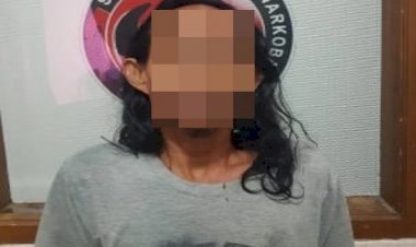 Seorang Buruh diduga Pemakai Ganja, di Amankan Polisi Pekalongan