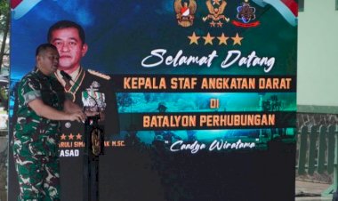 KSAD Jenderal TNI Maruli Simanjuntak Sampaikan Pengarahan Langsung Kepada Prajurit Yonhubad