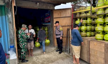Sinergitas TNI-Polri Amankan Pendistribusian Gas LPG 3KG di Kabupaten Bekasi