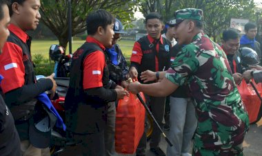 Perayaan May Day di Monas, Dandim 0508/Depok dan Kapolres Metro Depok Lepas 1500 Pekerja 