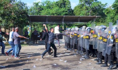 Polres Pekalongan Gelar Latihan Simulasi  Pengamanan Unjuk Rasa