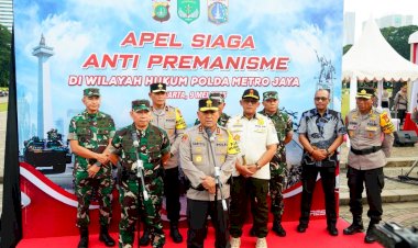Kapolda Metro Jaya Dan Pangdam Jaya Pimpin Apel Operasi Anti Premanisme Di Monas