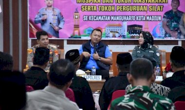 Silaturahmi Kapolres Madiun Kota dengan Tokoh Pencak Silat Jalin Kerja Sama, Jaga Kamtibmas Jelang Suro