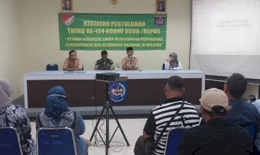 Kegiatan Non Fisik TMMD ke 124 Kodim 0508/Depok, Penyuluhan Kelurga Berencana dan Wawasan Kebangsaan