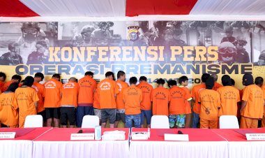 Polda Riau Ungkap Kasus Premanisme/Kejahatan Jalanan Hasil Operasi Pekat Lancang Kuning 2025