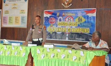 Ditlantas Polda Papua Barat Gelar Sosialisasi Tertib Lalu Lintas Di Manokwari