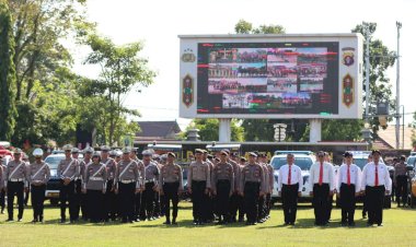 Siap Tanggulangi Karhutla, Polda Kalteng Gelar Apel Kesiapsiagaan Personel dan Sarpras Bersama TNI dan Stakeholder Terkait