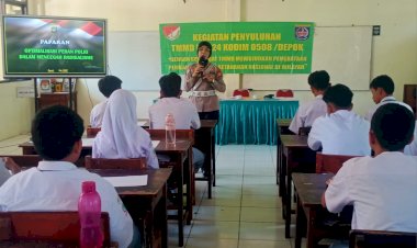 Kegiatan Non Fisik TMMD ke-124 Kodim 0508/Depok Penyuluhan Tentang Radikalisme dan Pengetahuan Hukum