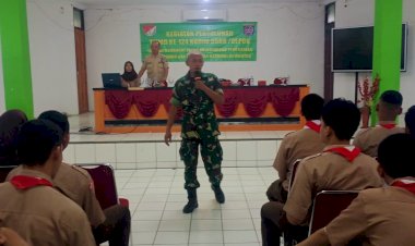Kegiatan Non Fisik TMMD ke-124 Kodim 0508/Depok Bekali Siswa SMAN 1  Pemahaman Wawasan Kebangsaan dan Kesadaran Berlalu Lintas