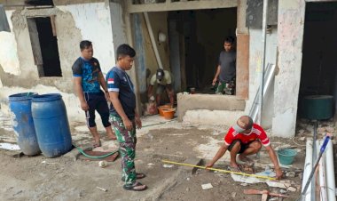 Wujud Kemanunggalan TNI-Rakyat, RTLH di Harjamukti Disulap Jadi Hunian Nyaman Lewat TMMD