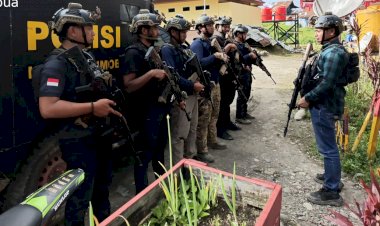 Satgas Ops Damai Cartenz Berhasil Amankan Bandara Aminggaru Ilaga Saat Terjadi Kontak Senjata