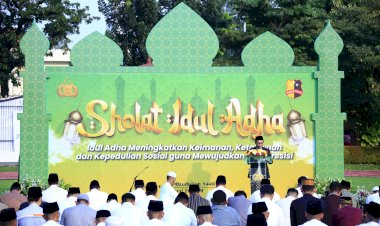 Gelar Salat Idul Adha, Jajaran Polri Tingkatkan Kepedulian Demi Persatuan