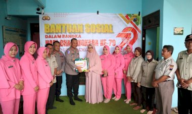 Kapolres Pekalongan Anjangsana ke AKBP (Purn) Umar Sanusi dalam Rangka Hari Bhayangkara Ke-79